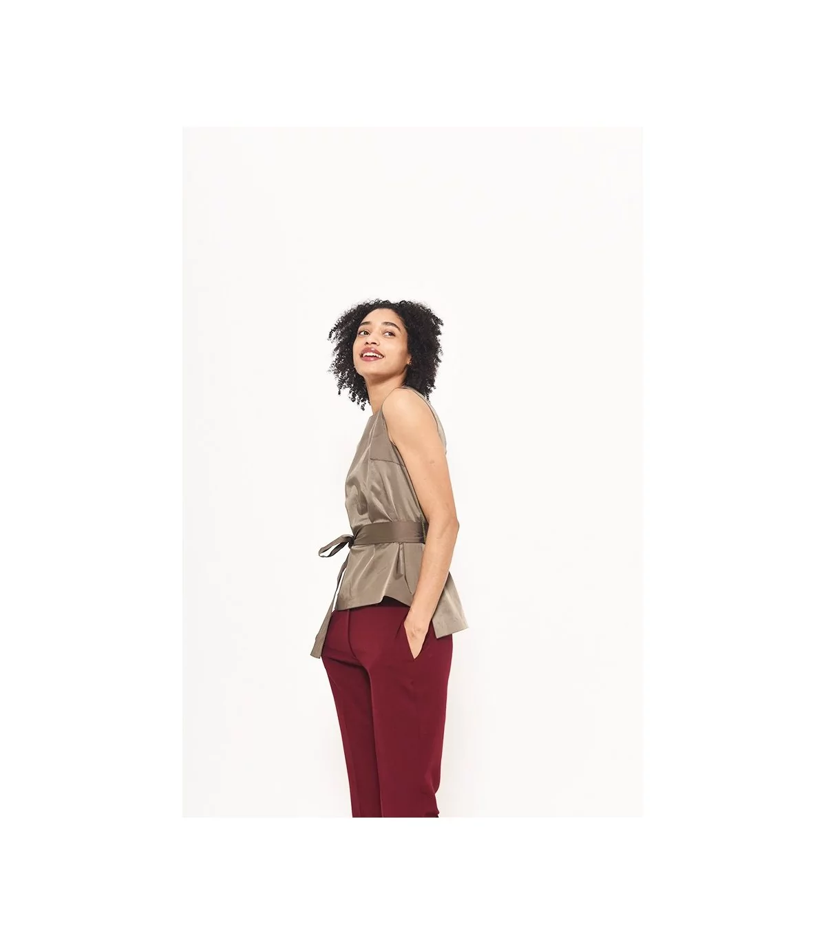 トップス Josie cutout-back matelasse top Josie Top | Sewing Pattern | Fibre Mood